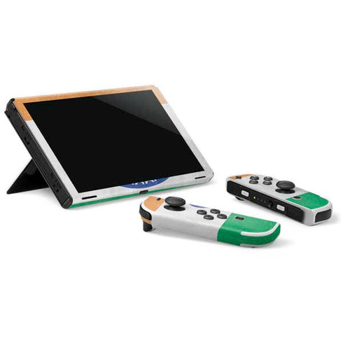 India Flag Distressed Nintendo Switch OLED (2021) Skin