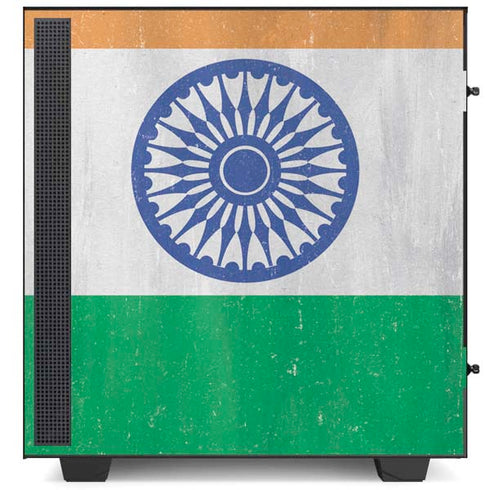 India Flag Distressed NZXT H510 Compact ATX Mid-Tower Case Skin