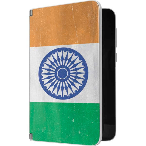 India Flag Distressed Surface Duo Skin