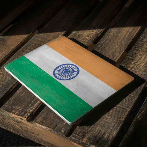 India Flag Distressed Surface Laptop 3 13.5in Skin