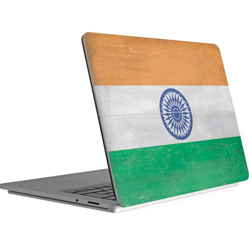 India Flag Distressed Surface Laptop Studio Skin