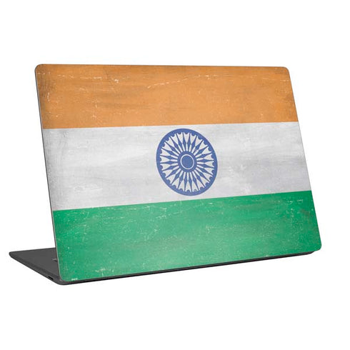 India Flag Distressed Universal Laptop 14in (11.4 x 8.2in) Skin