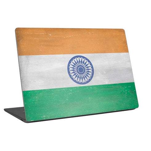 India Flag Distressed Universal Laptop 15in (12.2 x 8.8in) Skin