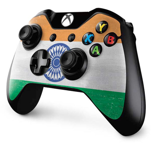 India Flag Distressed Xbox One Controller Skin