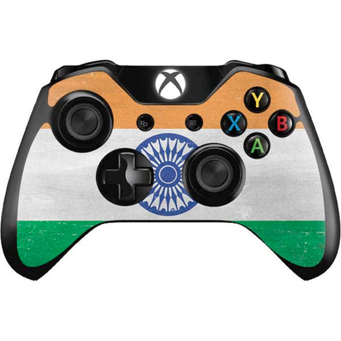 India Flag Distressed Xbox One Controller Skin