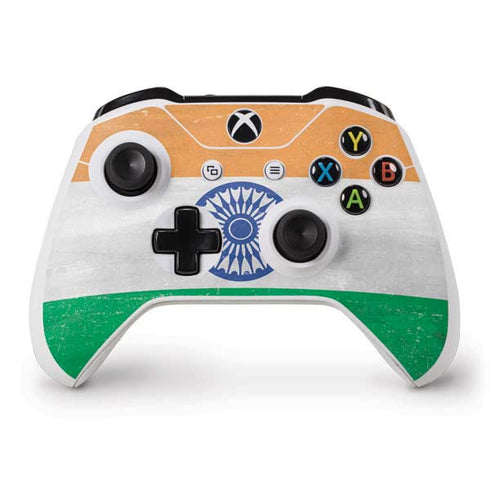 India Flag Distressed Xbox One S Controller Skin