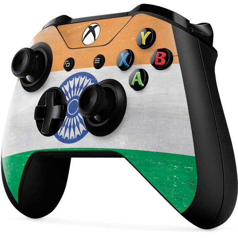 India Flag Distressed Xbox One X Controller Skin