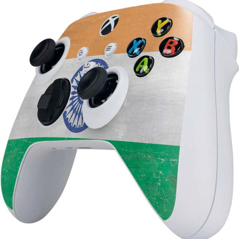 India Flag Distressed Xbox Series S Controller Skin