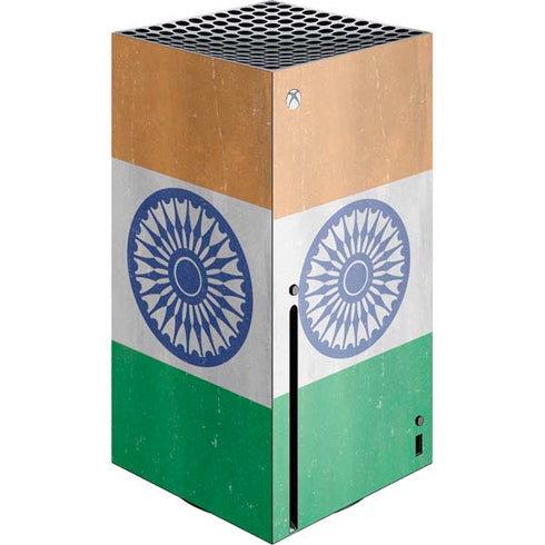 India Flag Distressed Xbox Series X Console Skin