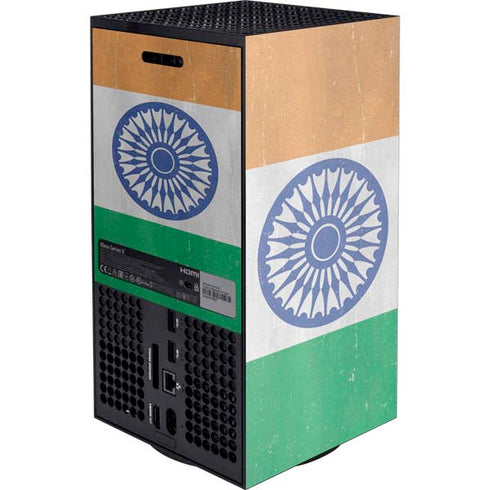 India Flag Distressed Xbox Series X Console Skin