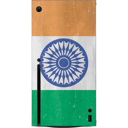 India Flag Distressed Xbox Series X Console Skin