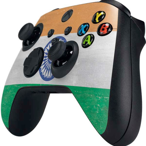 India Flag Distressed Xbox Series X Controller Skin