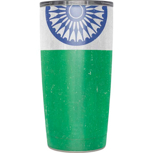 India Flag Distressed Yeti 20oz Tumbler Skin