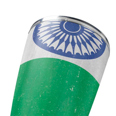 India Flag Distressed Yeti 20oz Tumbler Skin