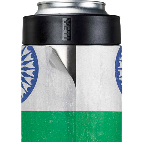 India Flag Distressed Yeti Colster Can Insulator Skin
