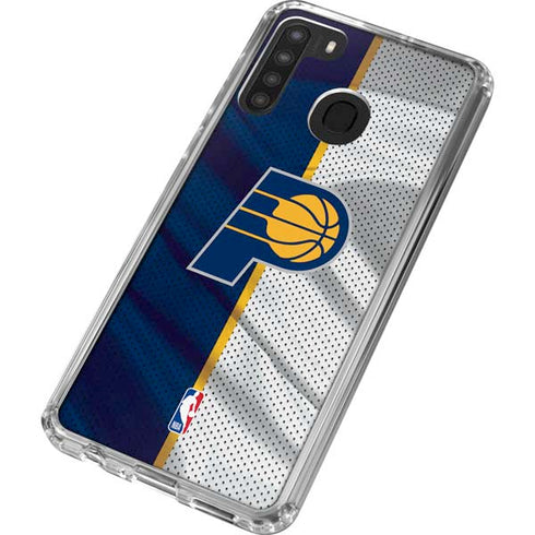 NBA Indiana Pacers Away Jersey Galaxy A21 Clear Case