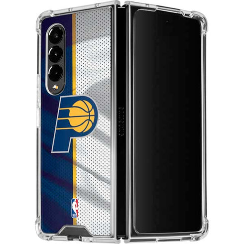 NBA Indiana Pacers Away Jersey Galaxy Z Fold4 5G Clear Case