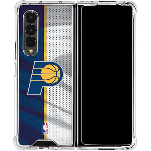 NBA Indiana Pacers Away Jersey Galaxy Z Fold4 5G Clear Case
