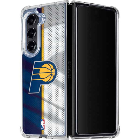 NBA Indiana Pacers Away Jersey Galaxy Z Fold5 5G Clear Case