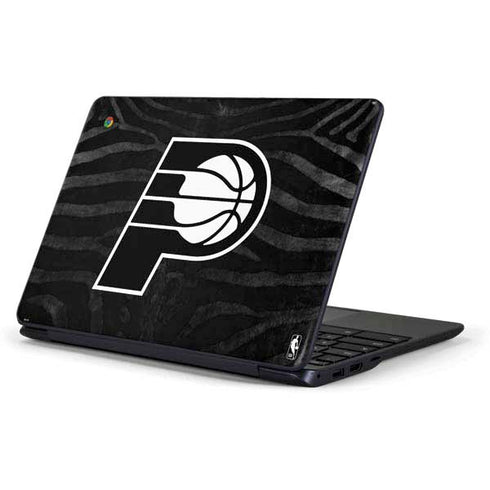 NBA Indiana Pacers Black Animal Print Samsung Chromebook Skin
