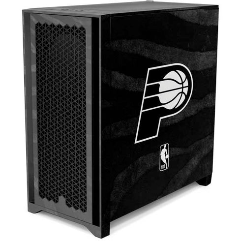 NBA Indiana Pacers Black Animal Print Corsair 4000D Tempered Glass Mid-Tower ATX Case Skin