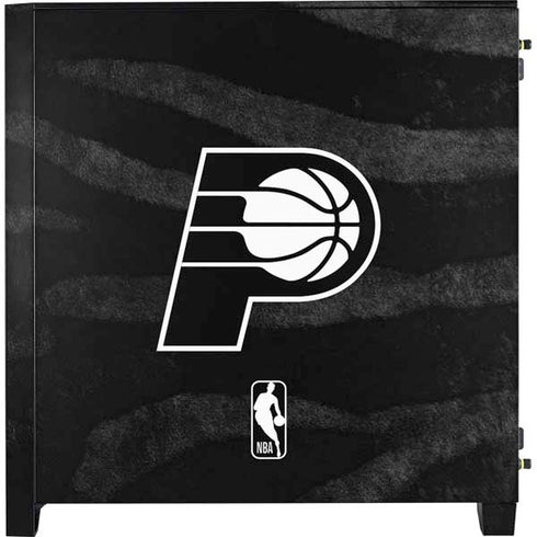 NBA Indiana Pacers Black Animal Print Corsair 4000D Tempered Glass Mid-Tower ATX Case Skin
