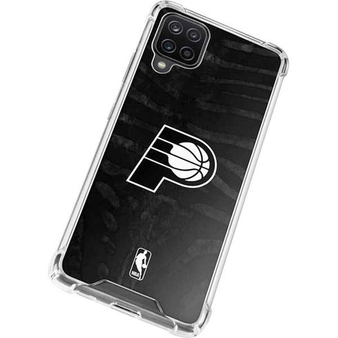 NBA Indiana Pacers Black Animal Print Galaxy A12 Clear Case