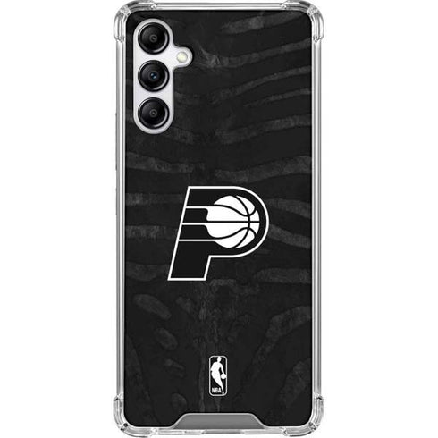 NBA Indiana Pacers Black Animal Print Galaxy A14 5G Clear Case