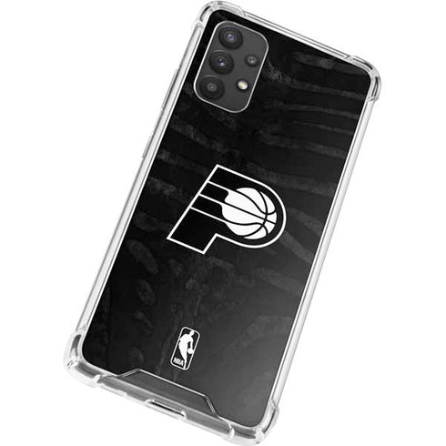 NBA Indiana Pacers Black Animal Print Galaxy A32 5G Clear Case
