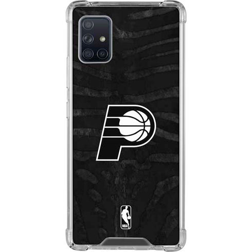 NBA Indiana Pacers Black Animal Print Galaxy A51 5G Clear Case