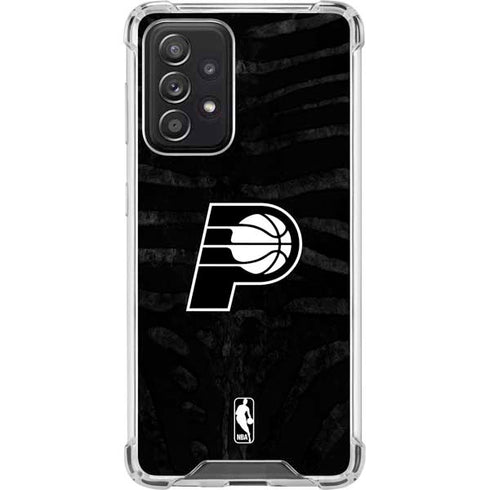 NBA Indiana Pacers Black Animal Print Galaxy A52 5G Clear Case