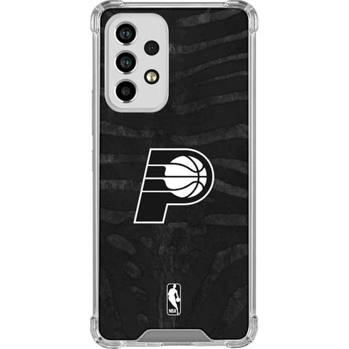 NBA Indiana Pacers Black Animal Print Galaxy A53 5G Clear Case
