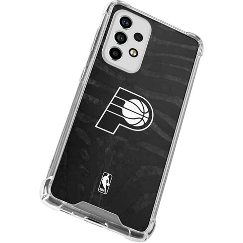 NBA Indiana Pacers Black Animal Print Galaxy A53 5G Clear Case