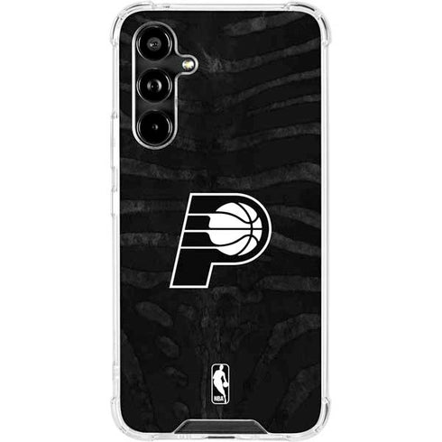 NBA Indiana Pacers Black Animal Print Galaxy A54 5G Clear Case