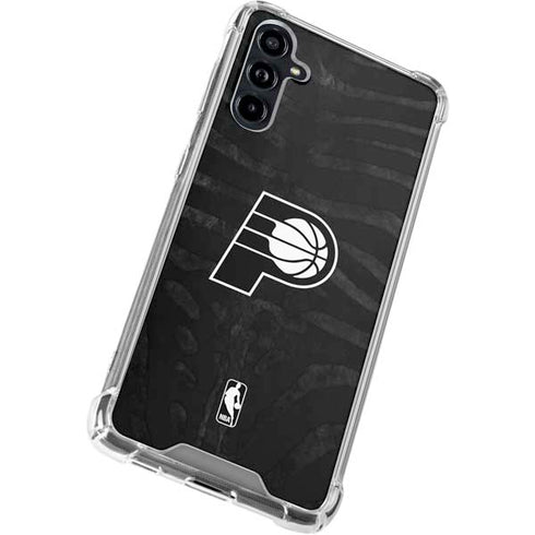 NBA Indiana Pacers Black Animal Print Galaxy A54 5G Clear Case