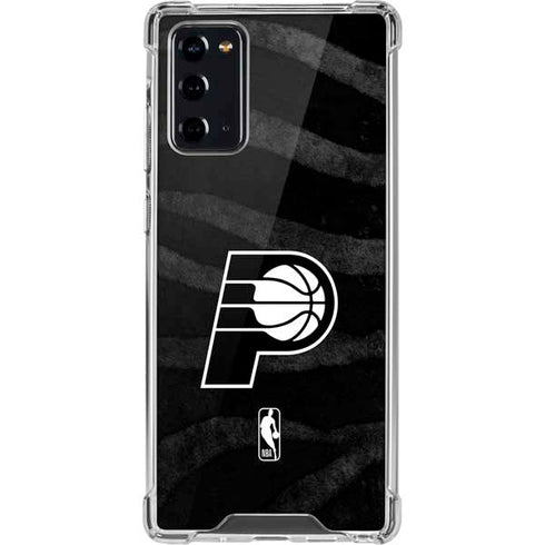 NBA Indiana Pacers Black Animal Print Galaxy Note20 5G Clear Case