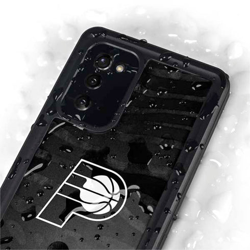 NBA Indiana Pacers Black Animal Print Galaxy Note20 5G Waterproof Case