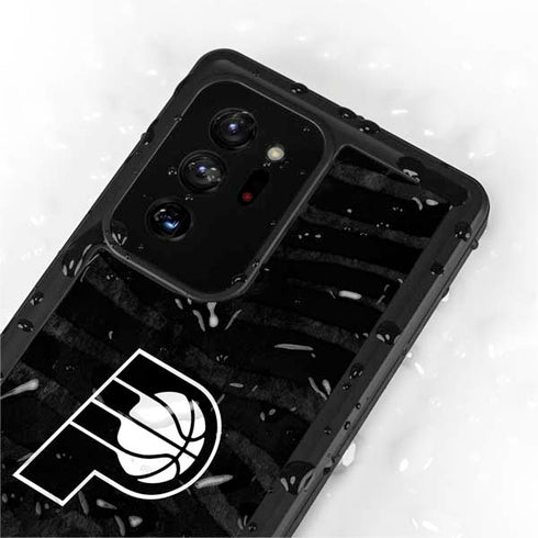 NBA Indiana Pacers Black Animal Print Galaxy Note20 Ultra 5G Waterproof Case