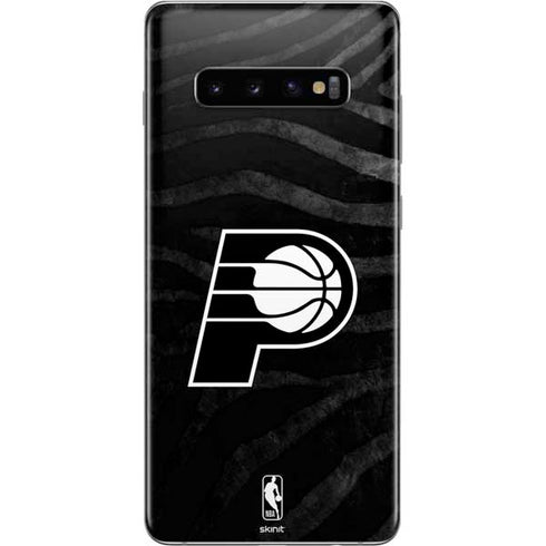 NBA Indiana Pacers Black Animal Print Galaxy S10 Plus Skin