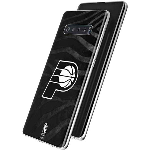 NBA Indiana Pacers Black Animal Print Galaxy S10 Plus Skin