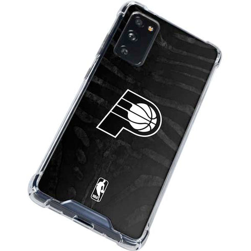 NBA Indiana Pacers Black Animal Print Galaxy S20 FE Clear Case