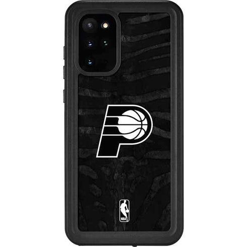 NBA Indiana Pacers Black Animal Print Galaxy S20 Plus Waterproof Case