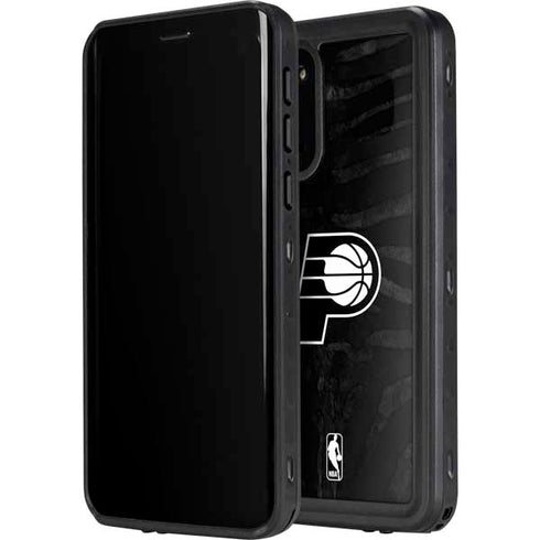 NBA Indiana Pacers Black Animal Print Galaxy S20 Waterproof Case