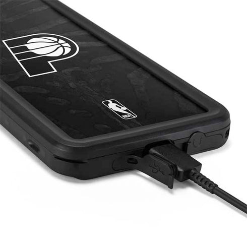 NBA Indiana Pacers Black Animal Print Galaxy S20 Waterproof Case