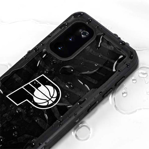 NBA Indiana Pacers Black Animal Print Galaxy S20 Waterproof Case