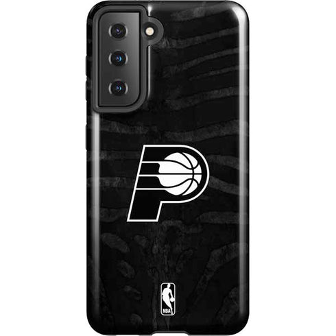 NBA Indiana Pacers Black Animal Print Galaxy S21 5G Pro Case