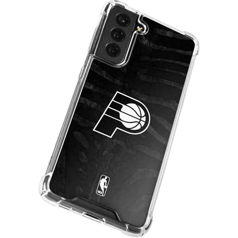 NBA Indiana Pacers Black Animal Print Galaxy S21 FE Clear Case