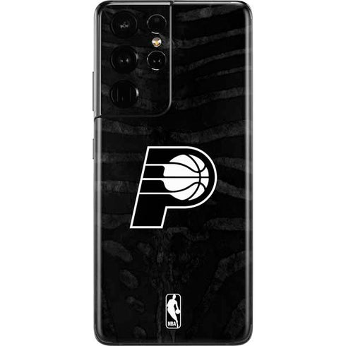NBA Indiana Pacers Black Animal Print Galaxy S21 Ultra 5G Skin