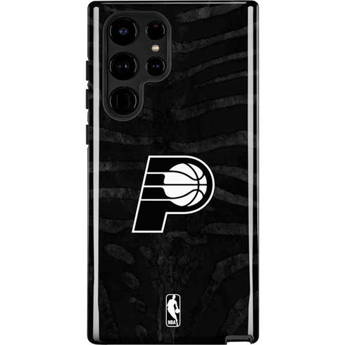 NBA Indiana Pacers Black Animal Print Galaxy S22 Ultra Pro Case