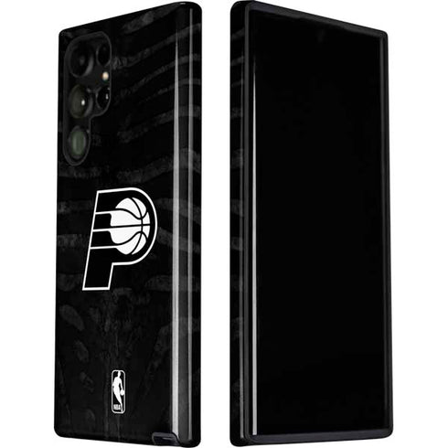 NBA Indiana Pacers Black Animal Print Galaxy S22 Ultra Pro Case